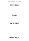 Cuchery. Décès an XI-1812