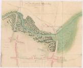 Plan d'une partie du village de Bouy, 1769.
