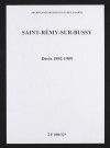 Saint-Remy-sur-Bussy. Décès 1892-1909