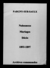 Pargny-sur-Saulx. Naissances, mariages, décès 1893-1897