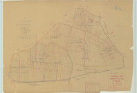 Pouillon (51444). Section B2 1 échelle 1/1250, plan mis à jour pour 1939, plan non régulier (papier).