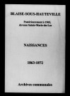 Blaise-sous-Hauteville. Naissances 1863-1872