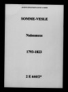 Somme-Vesle. Naissances 1793-1823