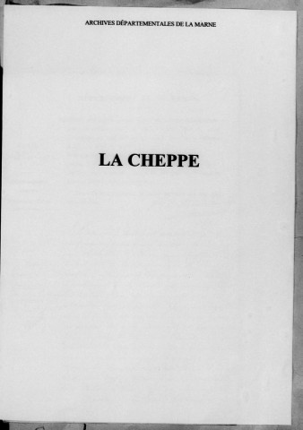 Cheppe (La). Naissances 1872