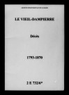 Vieil-Dampierre (Le). Décès 1793-1870