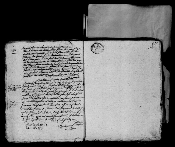 Champillon. Naissances, publications de mariage, mariages, décès an XI-1809