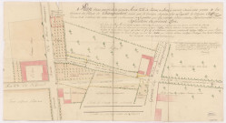 RN 51. Plan de la traverse de Champaubert, 1798.