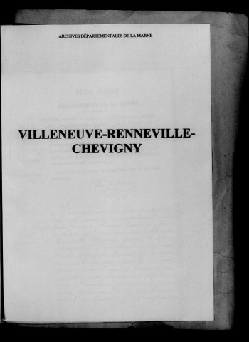 Villeneuve-Renneville-Chevigny. Naissances 1867