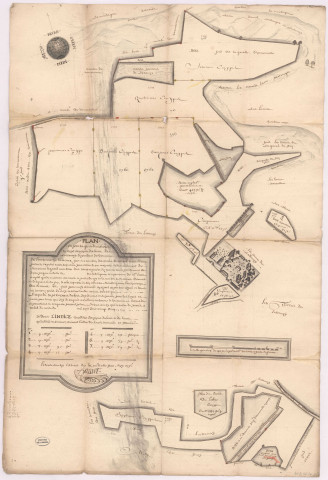 Plan et arpentage des bois de Luternay (1725), Hazart