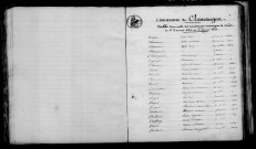 Clamanges. Table décennale 1823-1832