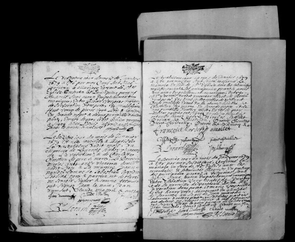 Reuil. Baptêmes, mariages, sépultures 1679-1684
