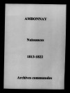 Ambonnay. Naissances 1813-1822