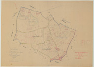 Châtillon-sur-Broué (51135). Section A1 échelle 1/2000, plan mis à jour pour 1954, plan non régulier (papier)