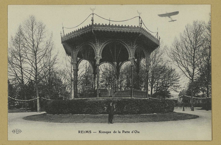REIMS. Kiosque de la Patte d'Oie.
ParisE. Le Deley, imp.-éd.1919
