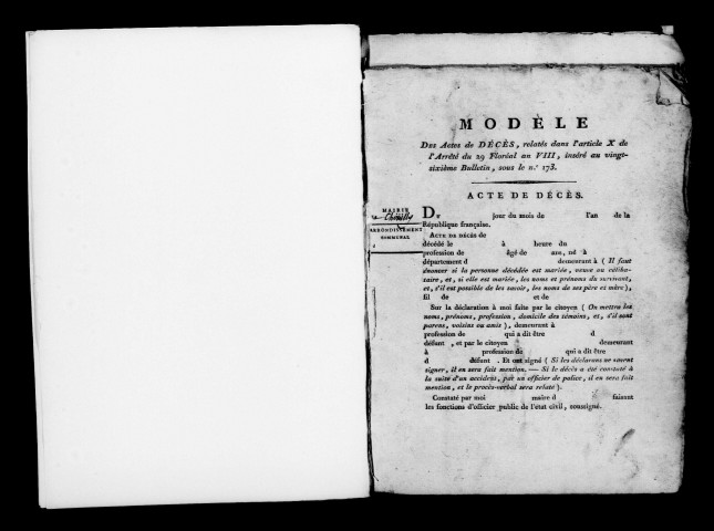 Chouilly. Décès an XI-1832