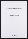 Saint-Mard-sur-Auve. Mariages 1892-1909