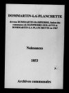 Dommartin-la-Planchette. Naissances 1853