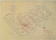 Sarry (51525). Tableau d'assemblage 4 échelle 1/10000, plan mis à jour pour 1943, plan non régulier (papier)