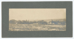 Edmonton au Canada. Travaux : chevaux, machine à vapeur