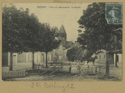 BÉTHENY. Place des Marronniers. La Bascule / Cliché Thuillier.
Édition E. Forgetcafé-tabac.[vers 1914]