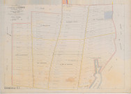 Warmeriville (51660). Section U1 échelle 1/1250, plan remembré pour 1923, plan régulier (papier).