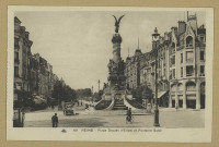 REIMS. 101. Place Drouet d'Erlon et Fontaine Subé.
Strasbourg-Schiltigheim[s.n.] ([S.l.]Cie des Arts Photomécaniques).Sans date