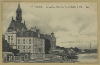 CORBEIL. 48- Le quai de l'Apport de Paris et l'Hôtel de Ville.
LL.1932