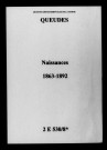 Queudes. Naissances 1863-1892