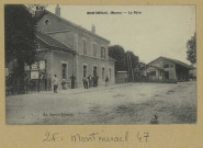 MONTMIRAIL. La gare.
Édition Bertin-Biémont.[avant 1914]