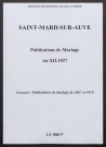 Saint-Mard-sur-Auve. Publications de mariage an XII-1927