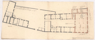 Collège des bons enfants de Reims. Plan et devis differents proposés par le Sr Rousseau, des bâtiments à faire dans l'enceinte actuelle du collège, 1771.