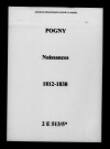 Pogny. Naissances 1812-1838