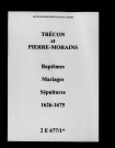 Trécon. Baptêmes, mariages, sépultures 1626-1675