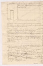 Copie d'arpentage des nouvelles novalles de Pocancy fait par Nicolas la Lire Depierremorin arpenteur : Plan d’une autre pièce de défrichement lieu le bois de la Sauls, 1755.
