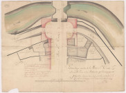 Route nationale 4. Plan des abords de la porte Ste Croix à Chalons, 1769.
