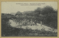 MONTMIRAIL. Sépulture de soldats français tombés pendant la bataille de la Marne / G. Dart, photographe à Montmirail.
(75 - Parisimp. Baudinière).Sans date