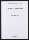 Givry-en-Argonne. Décès 1910-1929