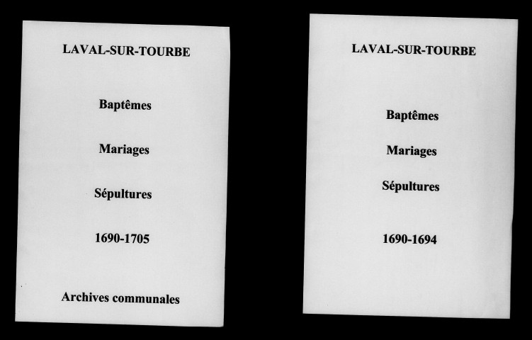 Laval. Baptêmes, mariages, sépultures 1690-1705