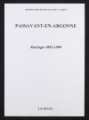 Passavant-en-Argonne. Mariages 1892-1909