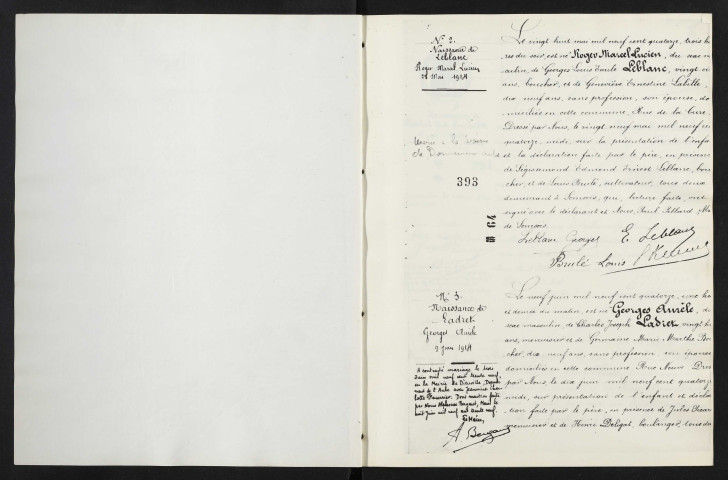 Somsois. Naissances, mariages, décès 1914-1920 (reconstitutions)