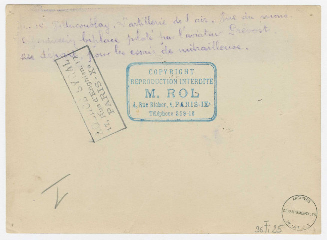 Monoplan Deperdussin à Villacoublay, 1914