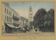 ÉPERNAY. 5664 - Place Thiers, nouvelle église.
(02 - Château-ThierryA. Rep. et Filliette).[vers 1905]
Collection R. F