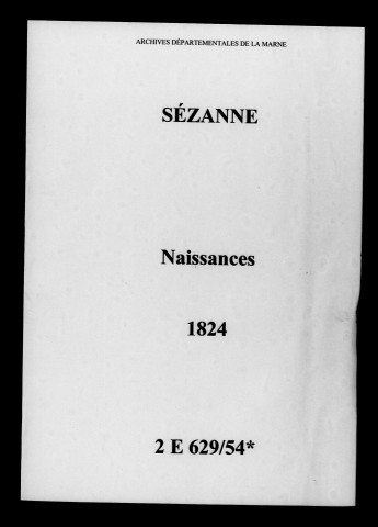 Sézanne. Naissances 1824