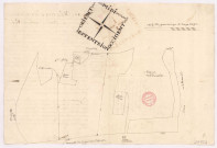 Arpentage et plan du bois situé dans le parc du château de Courville (4 et 5 février 1672), Robert La Joye