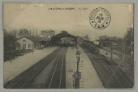 CHÂLONS-EN-CHAMPAGNE. La Gare.
Châlons-sur-MarneAmblard.1914