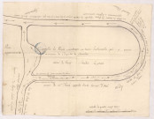 Plan de la séparation de la Noue dite la Vieille rivière de Marne à Pogny : plan de l'endroit appellé La Pointe, terroir de Pogny , 1756.