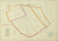 Villeneuve-Saint-Vistre-et-Villevotte (51628). Section T1 échelle 1/2000, plan remembré pour 01/01/1959, régulier avant 20/03/1980 (papier)