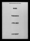 Poix. Naissances 1793-1823
