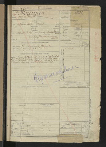 Registre matricule, n° 1501-2151