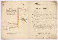 Plan de toutes les maisons dépendantes de la seigneurie foncière de Brimontel sise dans l'enceinte du village de Bourgogne appartenant à Monsieur Ruinart (1783), Brice Henrion